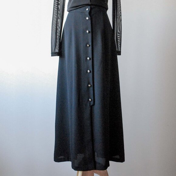 Gothic Button up Maxi Skirt - Picture 1 of 5